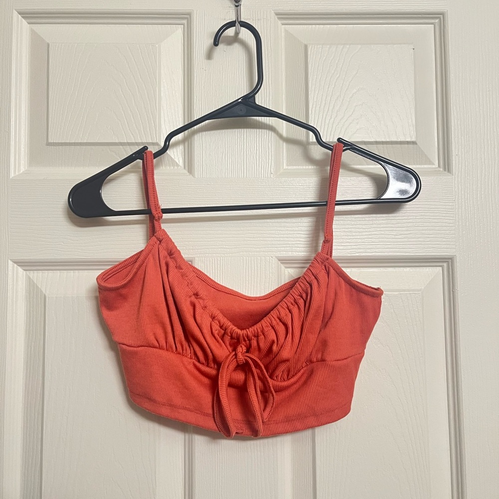 Burnt Orange Crop Tank Top